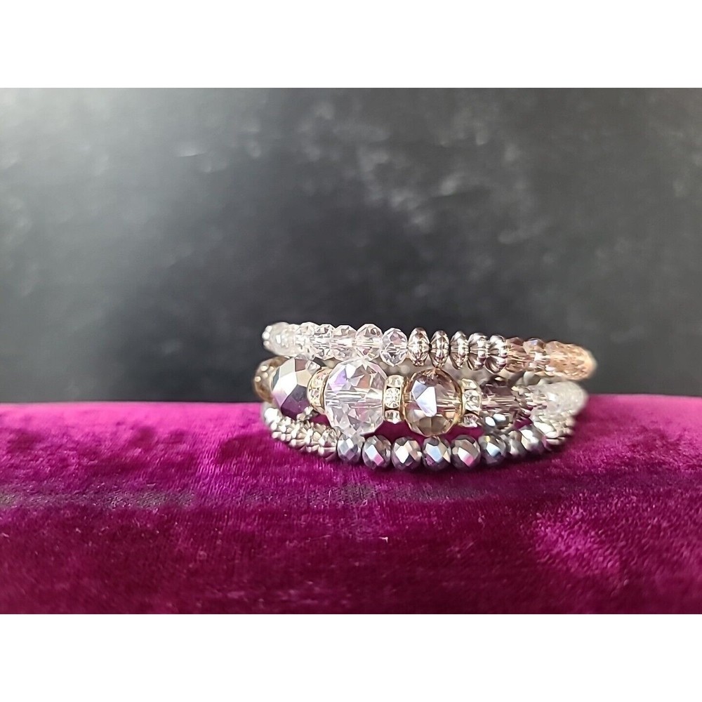 Felicia Beaded Rhinestone Wrap Bracelet